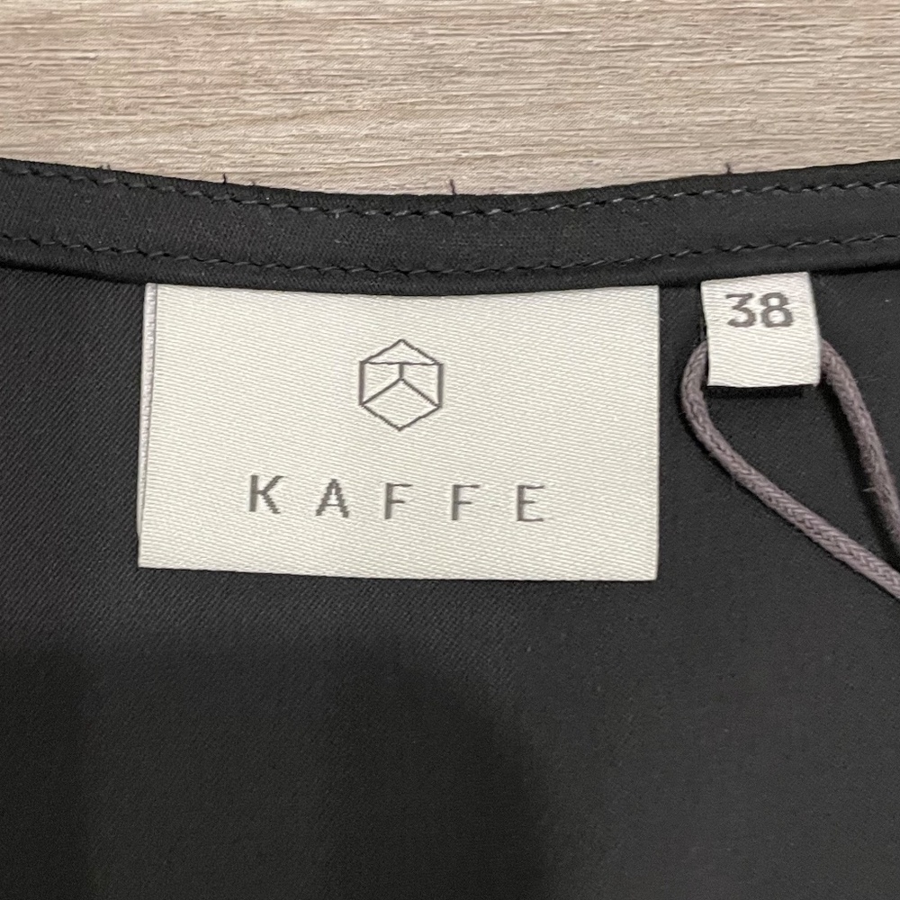 NWT KAFFE KAhilda Skirt Size Medium (Danish 38) Silky Black with Lace Trim - Picture 16 of 16